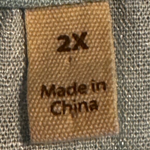 LIke new! Soft Surroundings Floral Embroidered Tunic Size 2X - Picture 5 of 12